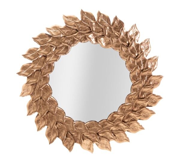 ESPELHO DE PAREDE GLAM PETAL COBRE Ø 73X5 CM
