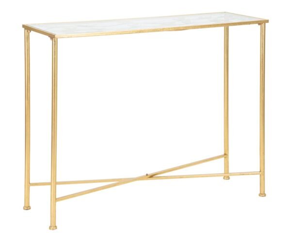 CONSOLA BORBOLETAS VIDRO CM 100X35X80