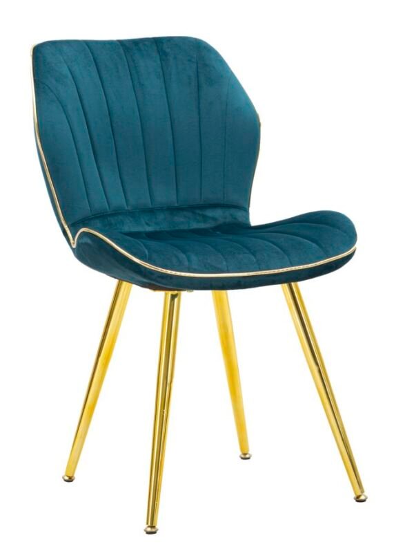 CADEIRA ESPAÇO PARIS OTTANIO/GOLD CONJUNTO 2 PCS CM 46X58X77