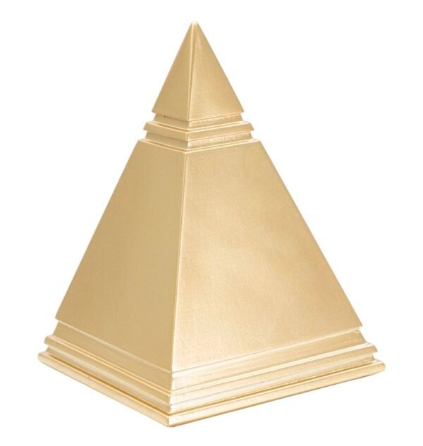PIRÂMIDE DE OURO 11,5X11,5X15,5 CM