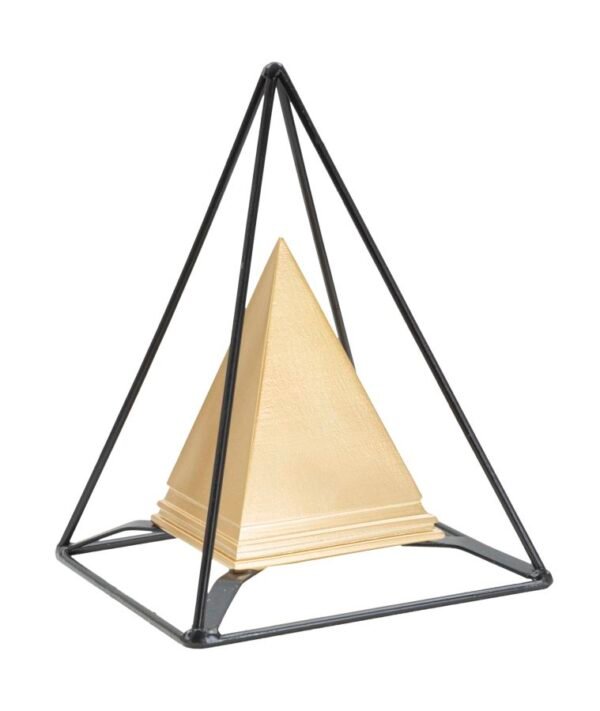 PIRÂMIDE DE OURO C/FERRO CM 15X15X21