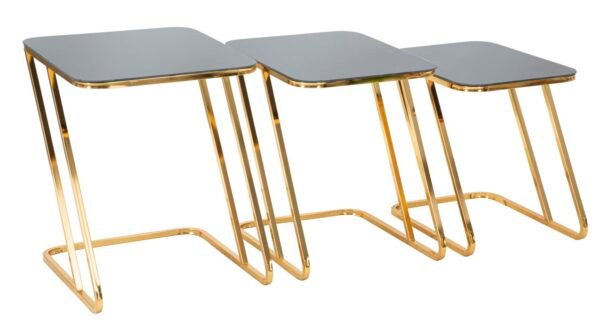 MESAS DE CONJUNTO SIMPLES 3PCS CM 44X50,5X55,5-39X49X51-34X47X45