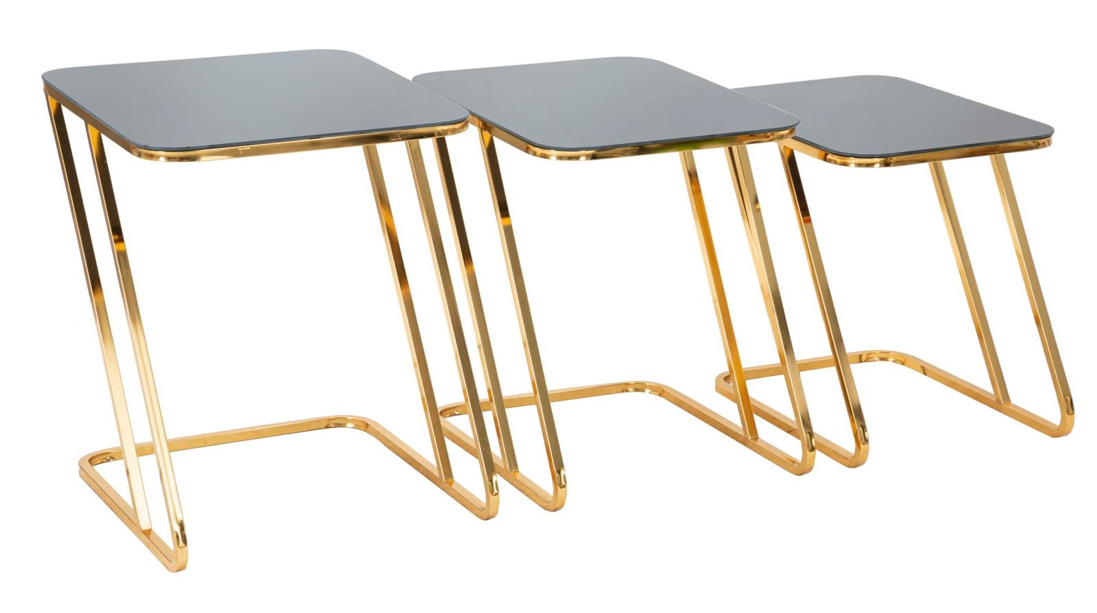 MESAS DE CONJUNTO SIMPLES 3PCS CM 44X50,5X55,5-39X49X51-34X47X45