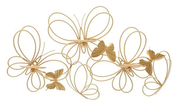 PAREDE BORBOLETAS P/CAND CM 61X12X34