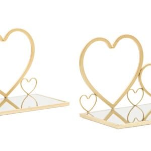 PAR DE MESA DE CABECEIRA HEARTS 41,5X18X21 CM