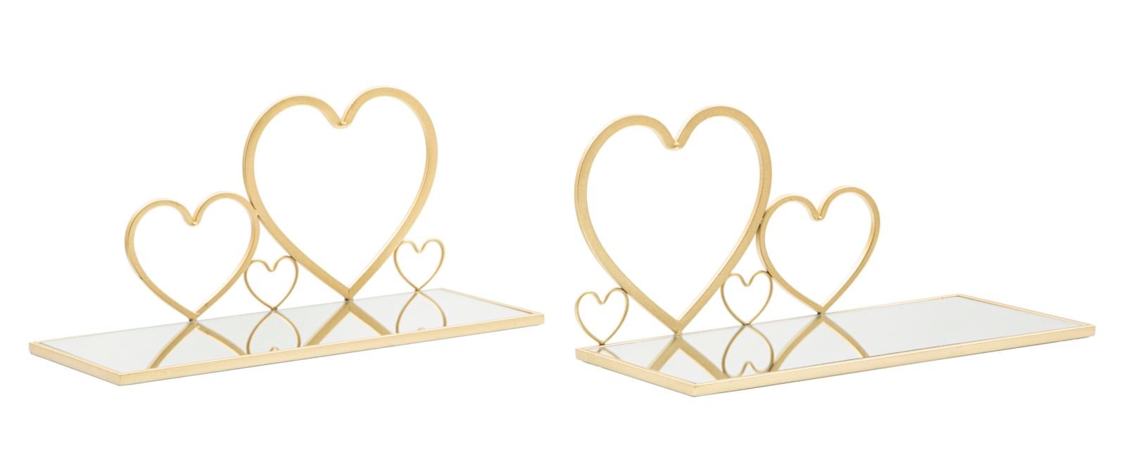 PAR DE MESA DE CABECEIRA HEARTS 41,5X18X21 CM