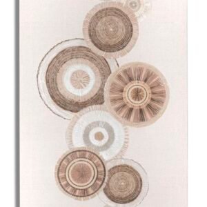 PINTURA EM TELA CIRCULAMENTE COM INSERTOS -B- CM 50X3,2X100