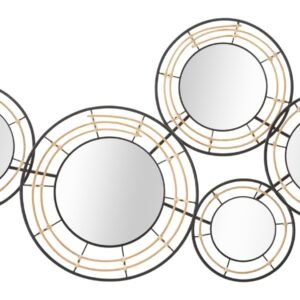 PAINEL DE FERRO COM ESPELHOS PORTO CM 111X9,5X59