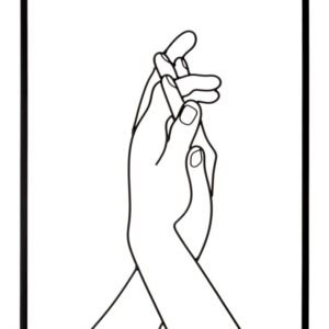 PAINEL DE FERRO SIMPLESMENTE MÃOS 40X1X55 CM