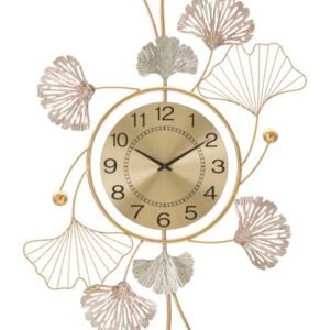 PAINEL DE FERRO LEAVY COM RELÓGIO 52,5X3,5X102 CM