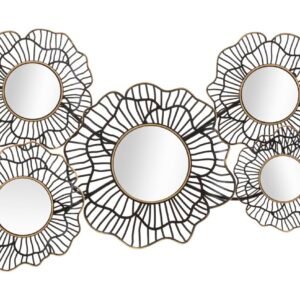 PAINEL DE FERRO OSAKA COM ESPELHOS 121x5x56 CM