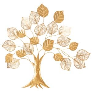 PAINEL FERRO ÁRVORE DOURADO 81X2,5X78 CM