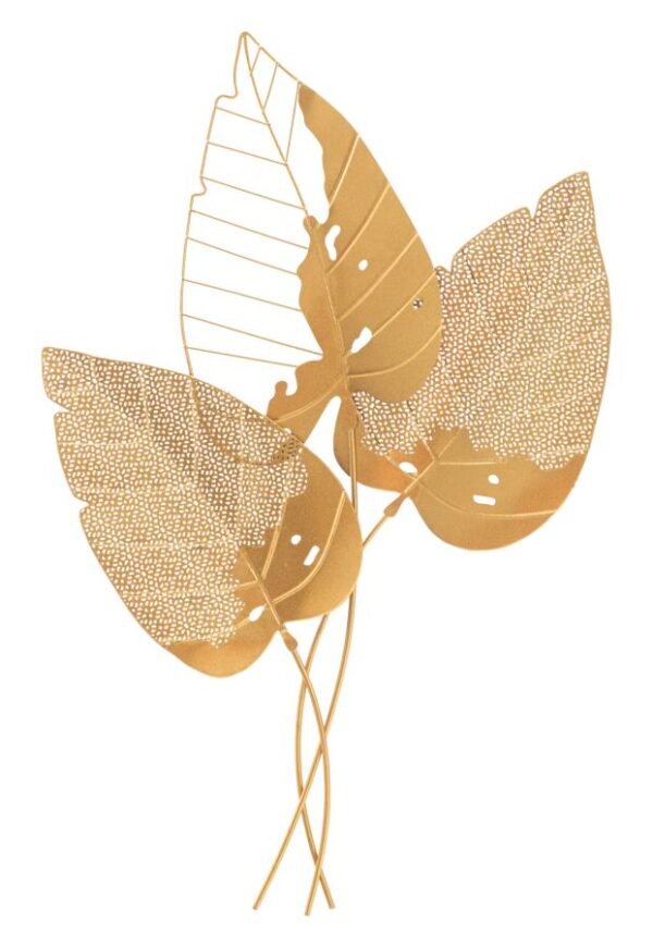 PAINEL FERRO FOLHA OUTONO OURO 53X4X84,5 CM