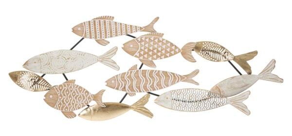 PAINEL DE FERRO PEIXE 118X5.7X46.4 CM