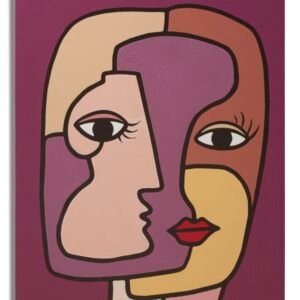 FACES IMPRESSAS PINTADAS NOVAS -A- CM 60X3X90