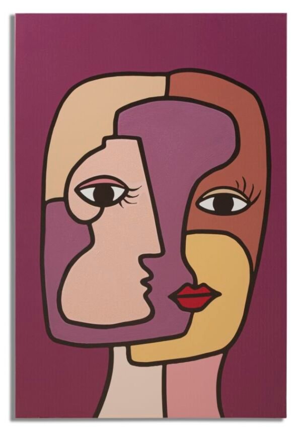 FACES IMPRESSAS PINTADAS NOVAS -A- CM 60X3X90