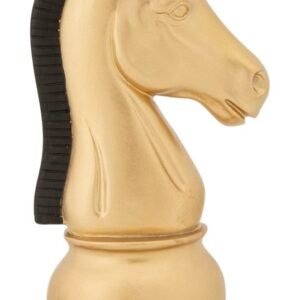 CAVALO OURO E PRETO 10,5X8,5X19 CM