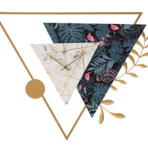 RELÓGIO DE PAREDE TRIÂNGULO CM 75X4.5X59