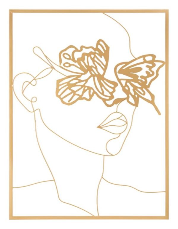 PAINEL DE FERRO FACE DOURADO 60X1X80 CM