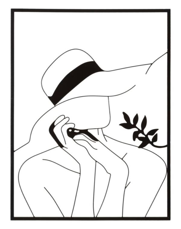 PAINEL DE FERRO ELEGANTE -B- 60X1X80 CM
