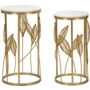 MESAS DE CASAL DE FOLHA CM Ø 35X65,5-30X60,5