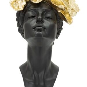 MULHER COM BORBOLETA NA CABEÇA CM 21X20X36,5