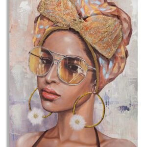 PINTURA EM TELA JENNIFER -B- 70X3X100 CM