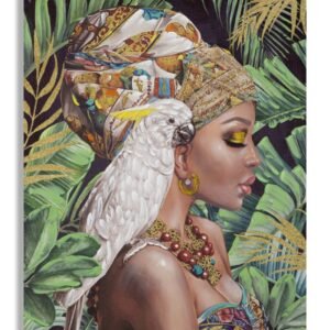 PINTURA EM TELA KLOE VERTICAL 90X3X120 CM