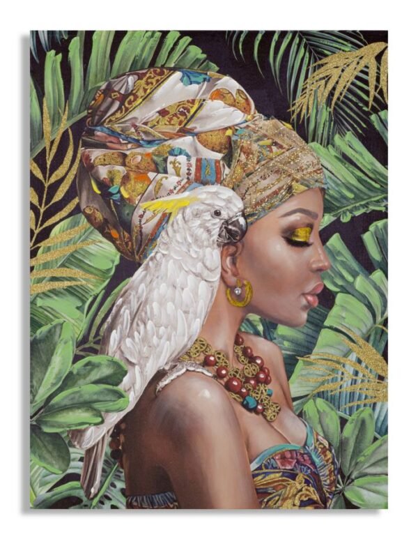PINTURA EM TELA KLOE VERTICAL 90X3X120 CM