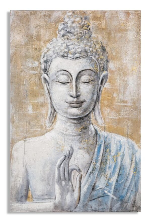 PINTURA SOBRE TELA BUDA LUZ -B- CM 80X3X120