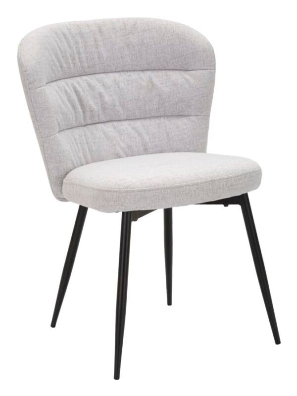 CONJUNTO DE CADEIRAS CINZA LOSANNA 2 PCS CM 58X60,5X85