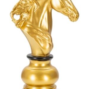 CAVALO OURO E PRETO CM 14X11X27