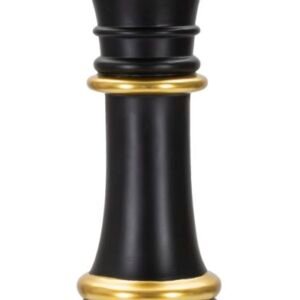 RAINHA PRETA E DOURADA CM Ø 15X50