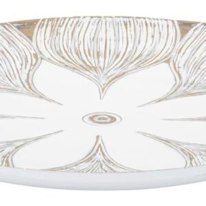 PRATO DE RESINA ATENAS SEM BOLSOS Ø 35,5X4,4 CM