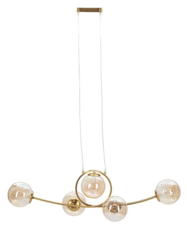 LUSTRE JAPÃO 5 LUZES CM 100X33X30