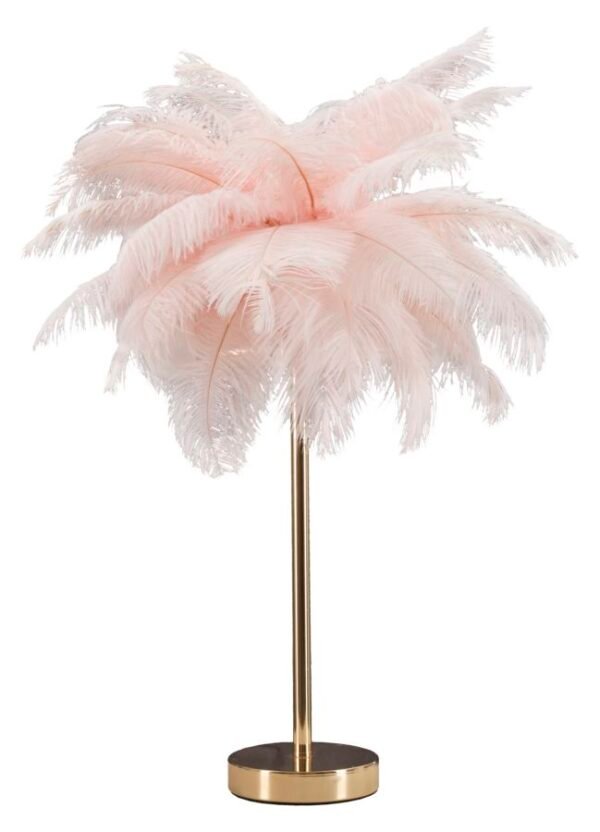 CANDEEIRO DE MESA PALMEIRA ROSA CM Ø 40X55