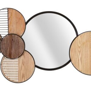 ESPELHO DE PAREDE AMADEIRADO 123,2X4,4X63,5 CM
