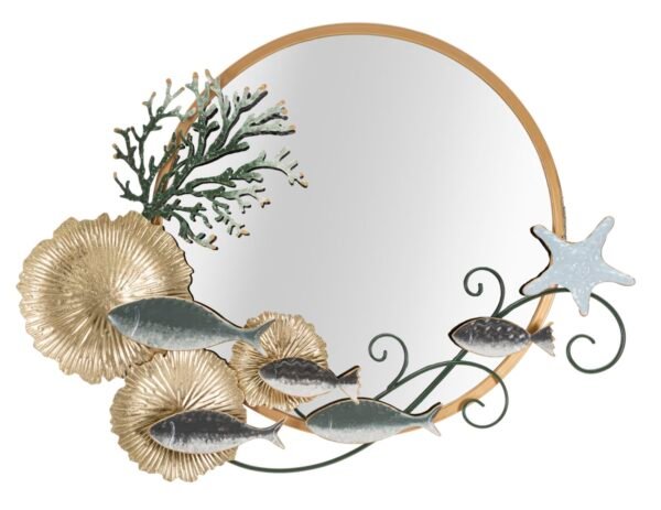ESPELHO DE PAREDE PEIXE 88,9X7,6X65,4 CM