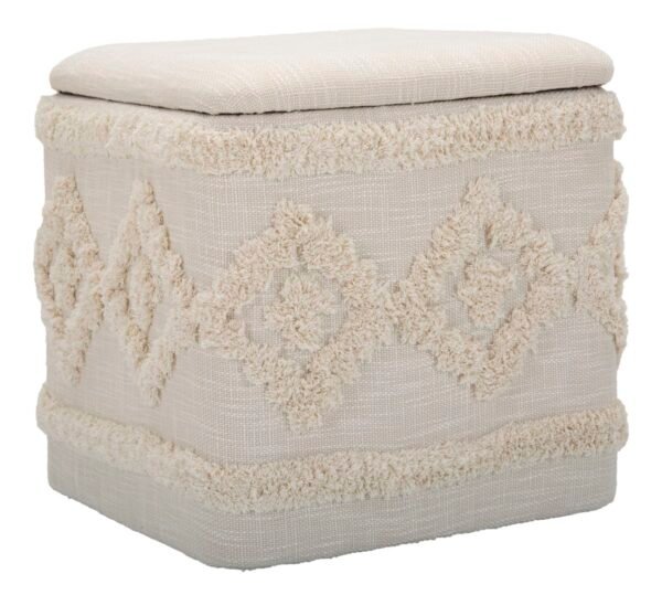 RECIPIENTE PUFF QUADRADO DAMASCO CM 40X40X40