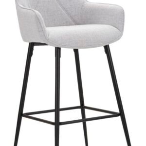 CONJUNTO DE BANCO DE BAR CINZA 2 PCS CM 55X55X109