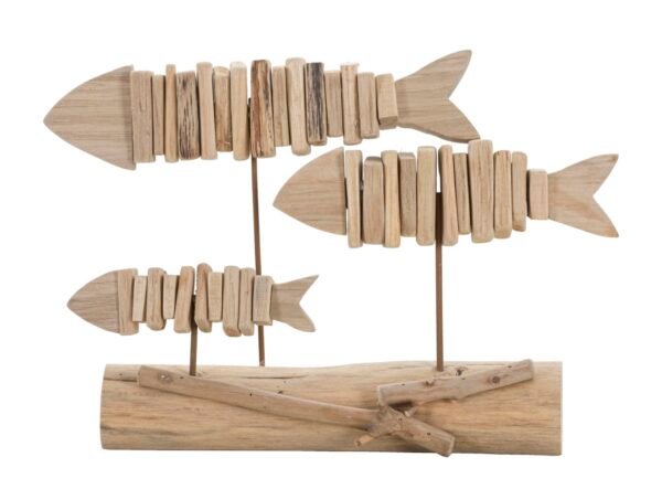 PEIXE NATUREZA 37X10X24 CM