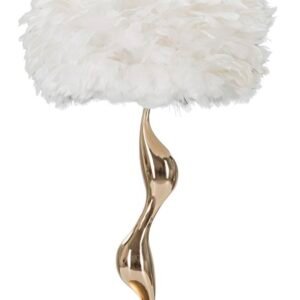 CANDEEIRO DE MESA SLIM BRANCO Ø 40X63 CM