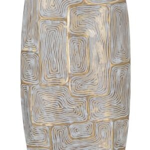 VASO RESINA TORRE ECLIPS 25,5X12,5X69,5 CM