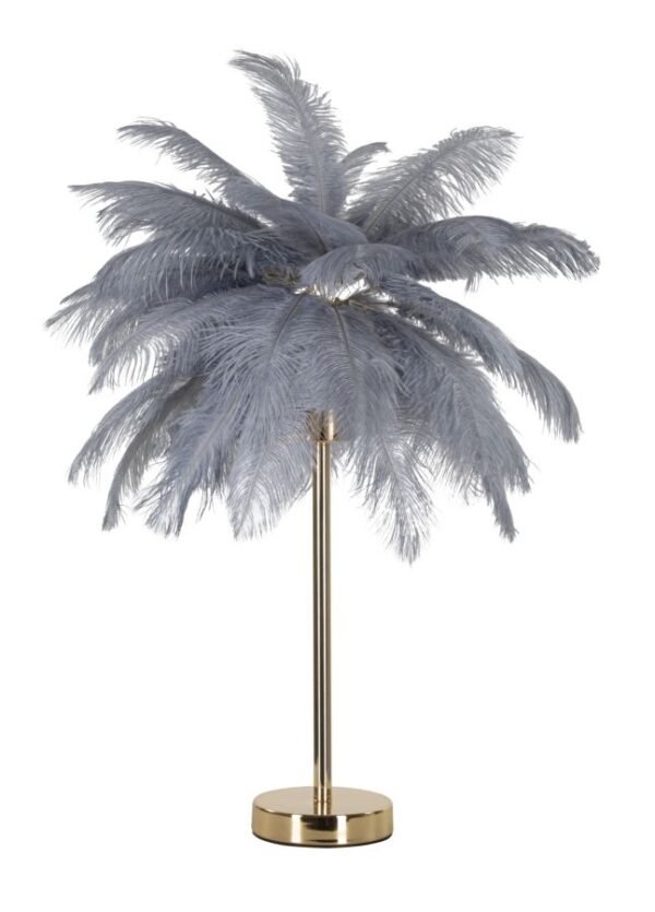 CANDEEIRO DE MESA PALM CINZA Ø 55X60 CM