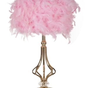 CANDEEIRO DE MESA TARTY ROSA Ø 25X54 CM