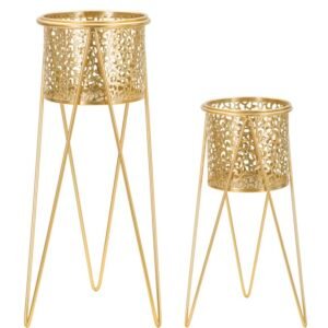 PAR DE VASO P/GLOD CM 21X20X46-18X18X32