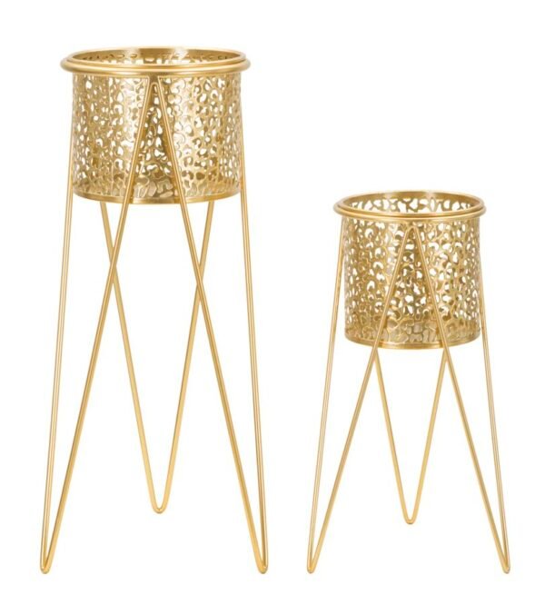 PAR DE VASO P/GLOD CM 21X20X46-18X18X32