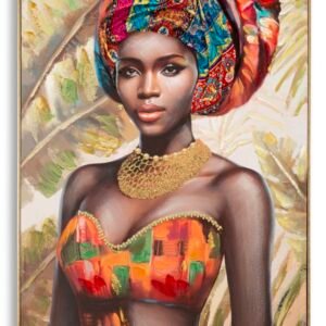 PINTURA EM TELA COM MOLDURA DEVA -B- 82X4,5X122 CM