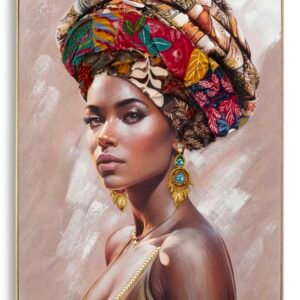 PINTURA EM TELA COM MOLDURA ALEXANDRA -B- 92X4,5X122 CM