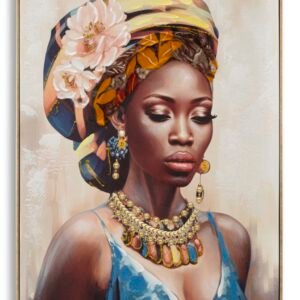 PINTURA EM TELA COM MOLDURA AYDA -A- CM 72X4,5X102